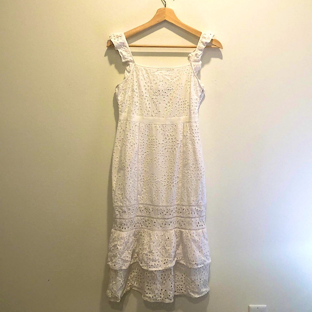 White medi dress - size 0P